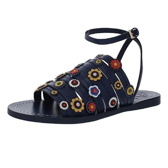 Tory Burch Shoes - TORY BURCH MARGUERITE CALF LEATHER SANDALS SIZE 7‎